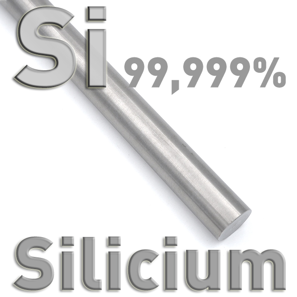 Silicium-Elektroden Ø 3 x 82 mm, Si 99,999 (1 Paar)