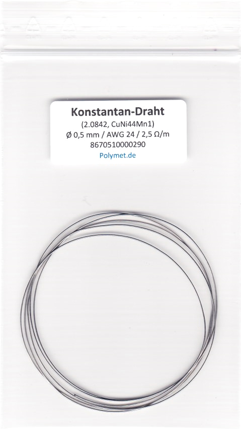 Konstantan-Draht Ø 0,5 mm