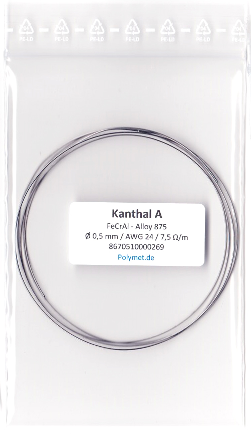 Kanthal-Draht Ø 0,5 mm