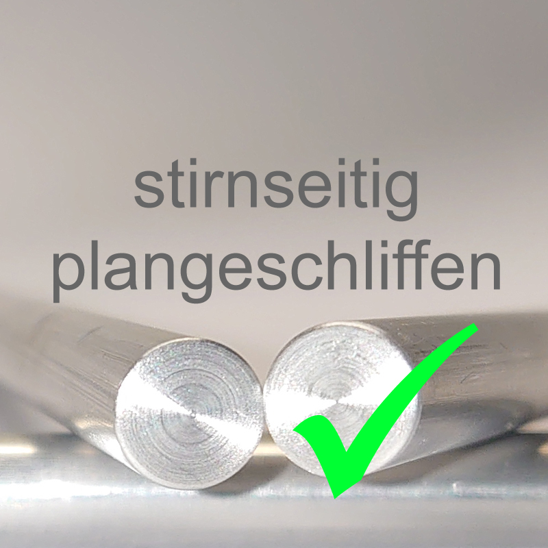 stirnseitig plangeschliffen